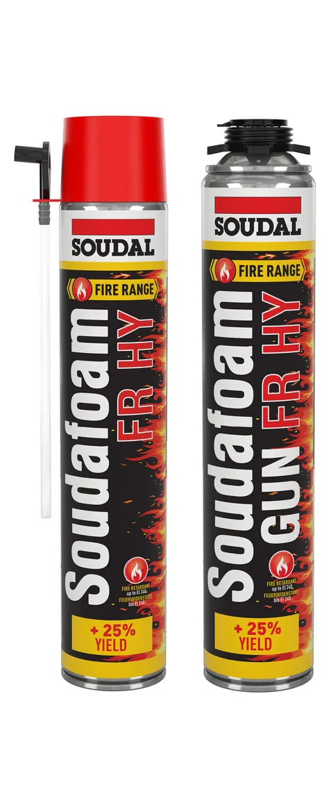 Soudal Soudafoam FR HY Fire Rated Expanding Foam 750mL (Straw)