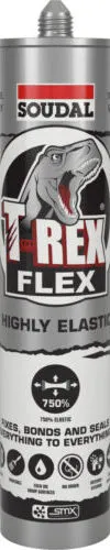 T-Rex Flex 290 mL cartridge (steel grey pack shot; same product, different colour)