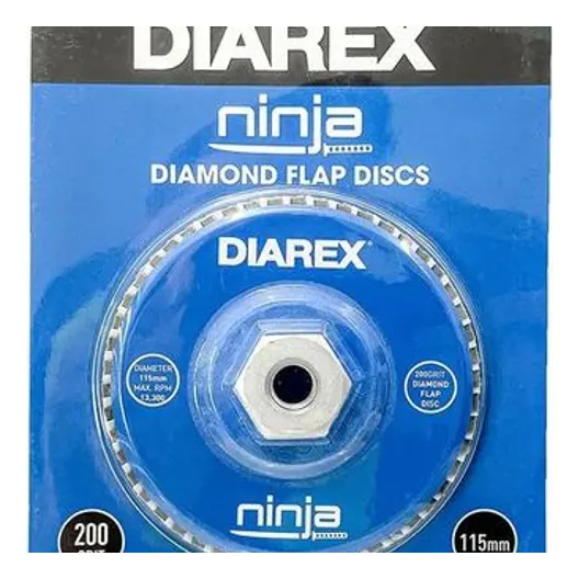 Diarex Ninja Diamond Flap Disc 115mm 200 Grit